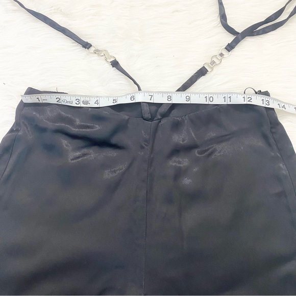 ZARA Satin Flare Leg High Waisted Pants - Picture 2 of 4